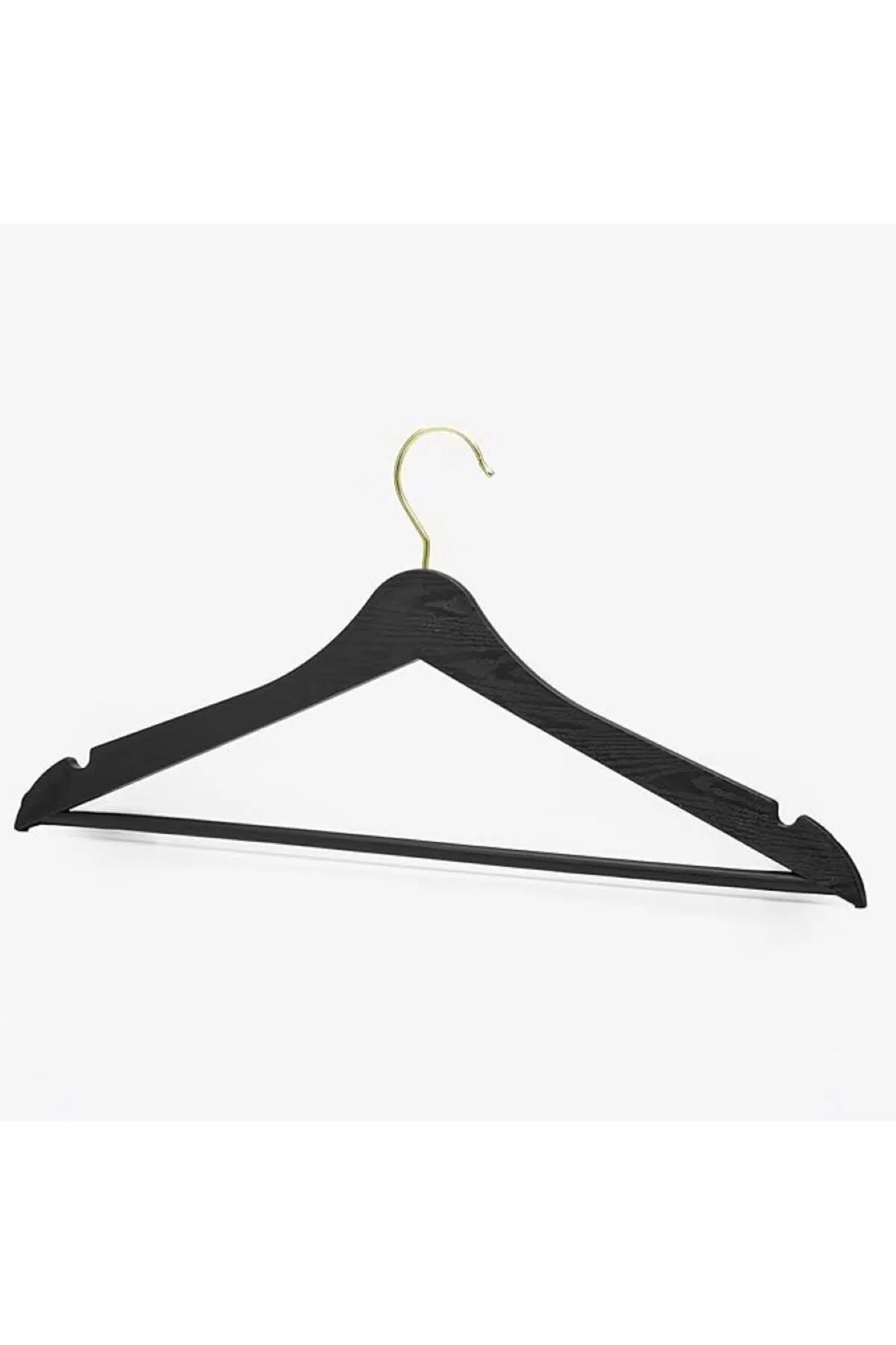 1 Adet Ahşap Görünümlü Plastik A Kalite Askı Pantolon Gömlek Askı