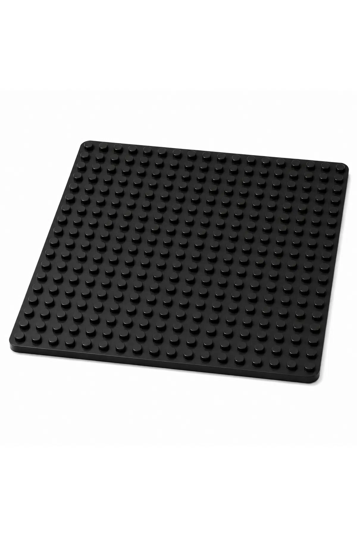 Dublo Büyük Blok Oyun Siyah Zemin Plakası 25x25 cm Yapı Blok Tabanı